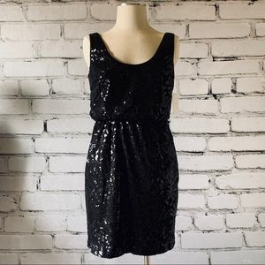 Jessica Simpson Sleeveless Scoop Neck Sequin Dress